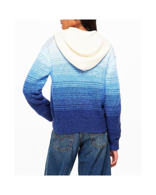 Polo Ralph Lauren Blue Knit Hooded Zip-Up