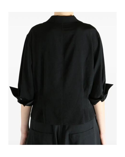 Y's Yohji Yamamoto Black Short Sleeve Shirt