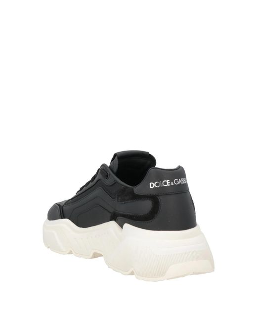 Dolce & Gabbana Black Solid Color Sneakers