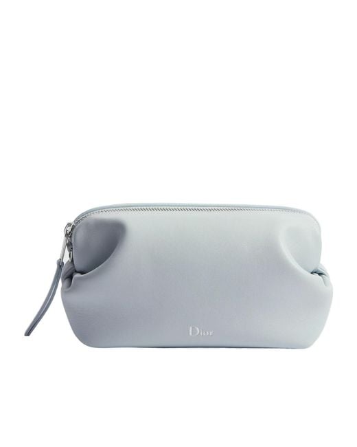 Dior Gray Bow Pouch