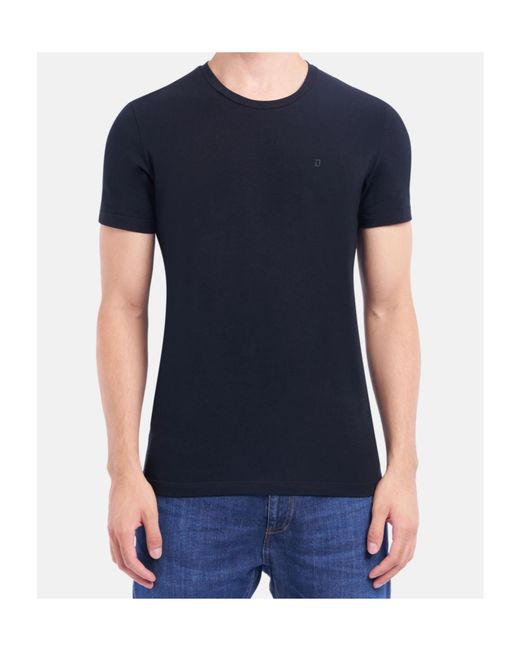 Dondup Blue Crew Neck T-Shirt for men