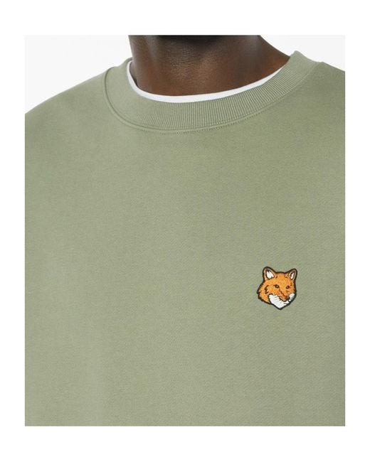 Maison Kitsuné Green Fox-Motif Sweatshirt for men