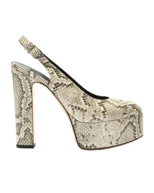Casadei Metallic Patty Platform Basilisco Sandal