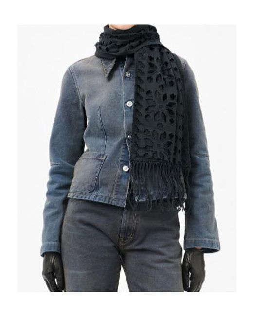 Our Legacy Black Tore Scarf for men
