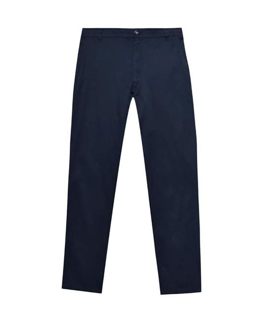 EA7 Blue Straight Casual Pants for men