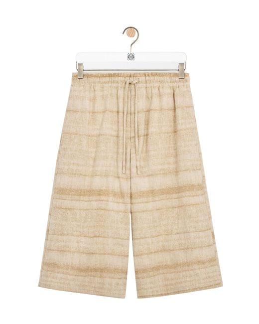 Loewe Natural Drawstring Shorts for men