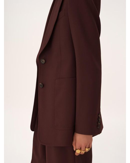Chloé Purple Chloé Single-Breasted Blazer