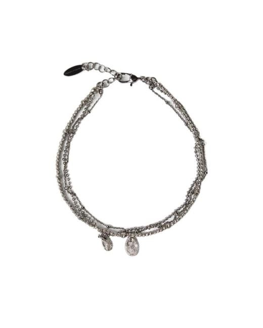 Brunello Cucinelli Metallic 925 Sterling Anklet