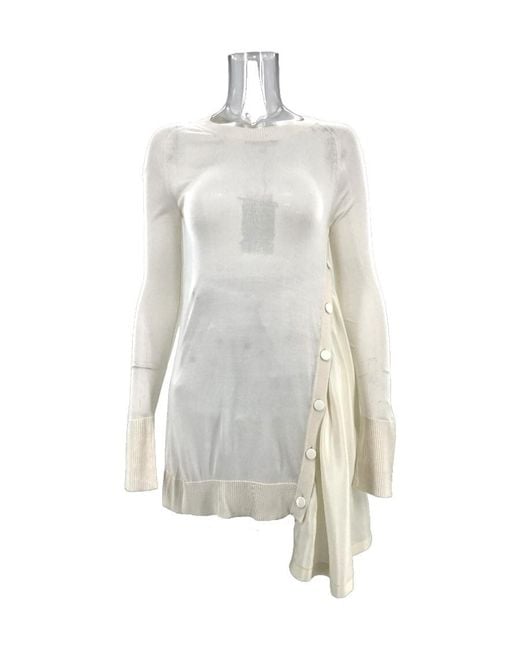 Sportmax White Long-Sleeved Sweater