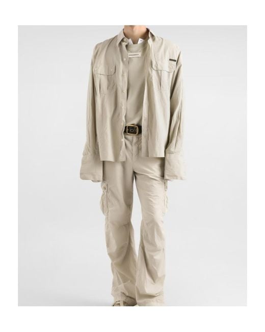 Dolce & Gabbana White Long-Sleeved Poplin Shirt for men