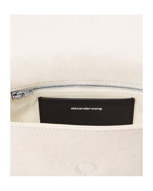 Alexander Wang White Embossed Leather Belt Bag