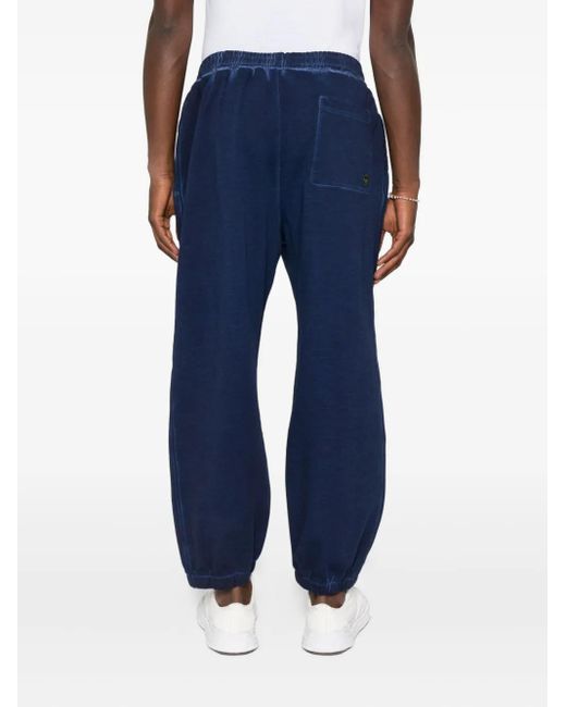 Barrow Blue Logo-Detail Track Pants for men