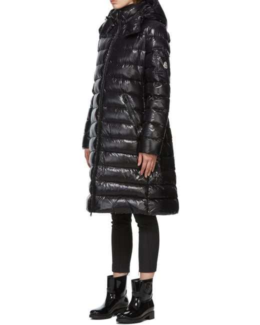 Moncler Black Moka Hooded Padded Coat
