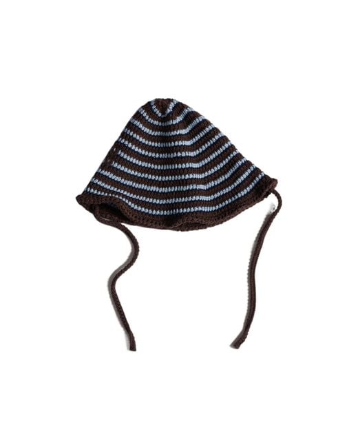 Miu Miu Black Logo-Embroidered Knitted Hat