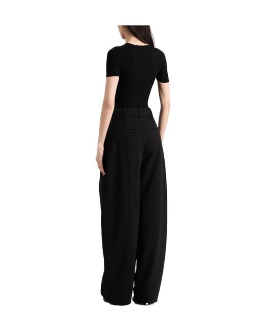 Jacquemus Black Straight-Leg Trousers