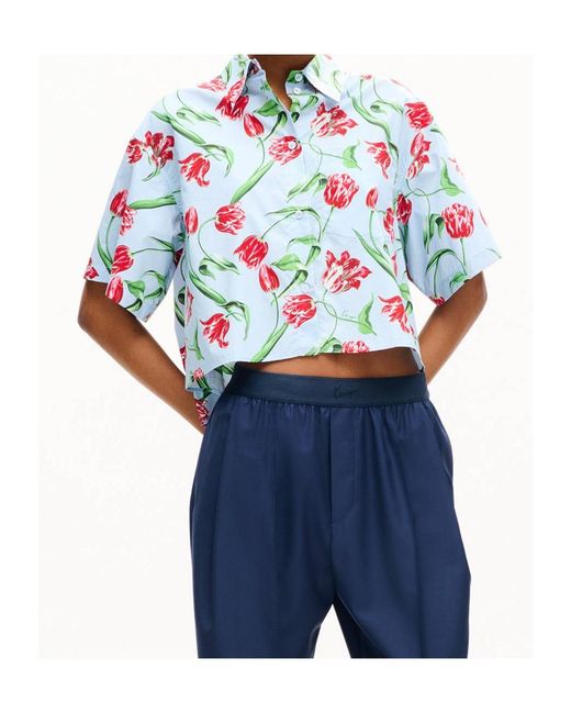 KENZO Multicolor Mini Shoulder Button-Up Shirt