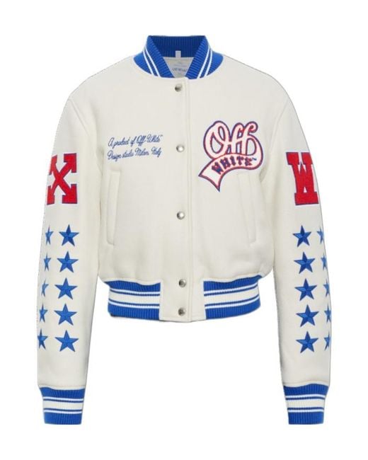 Off-White c/o Virgil Abloh Blue Long-Sleeve Casual Jacket