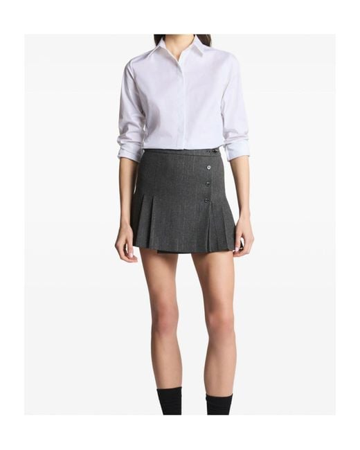 Fay White Slim Stretch Poplin Shirt