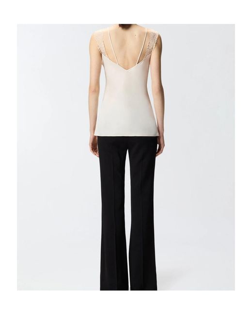 Pinko Natural Lydia Lace Detailed Top