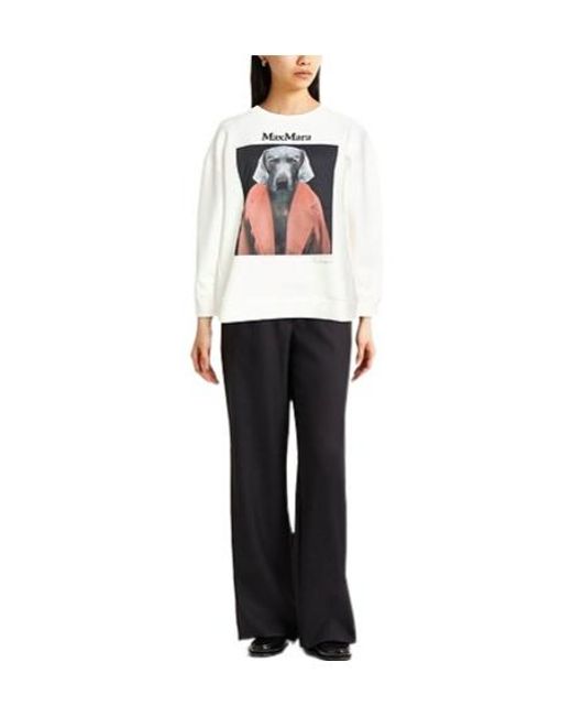 Max Mara White Plain Colour Sweatshirts