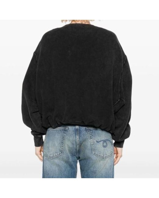 R13 Black Crew Neck Sweatshirt
