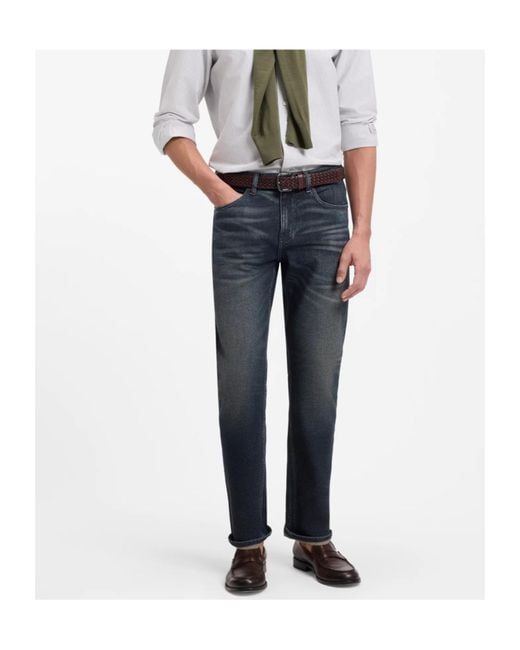 Boss Blue Regular-Fit Jeans for men