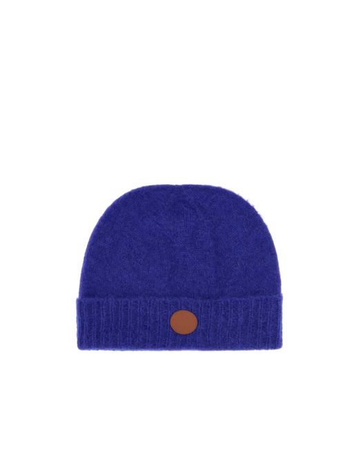 Vivienne Westwood Blue Fluffy Beanie Hat