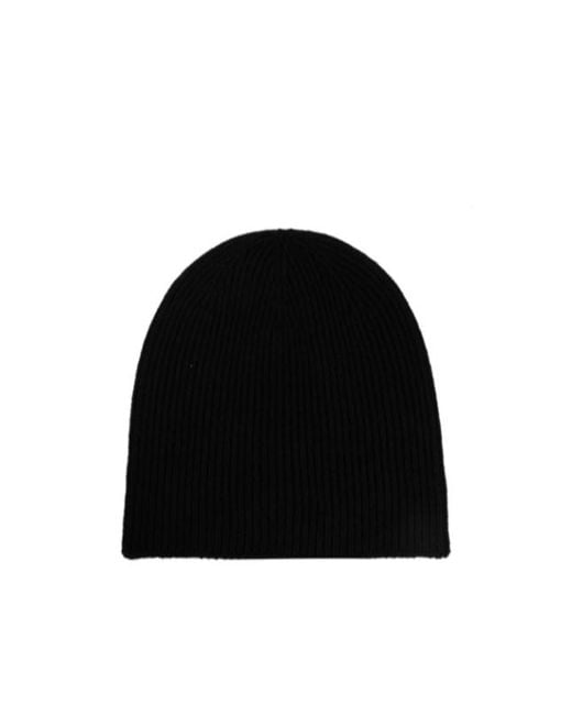 DSquared² Black Logo-Embroidered Beanie for men