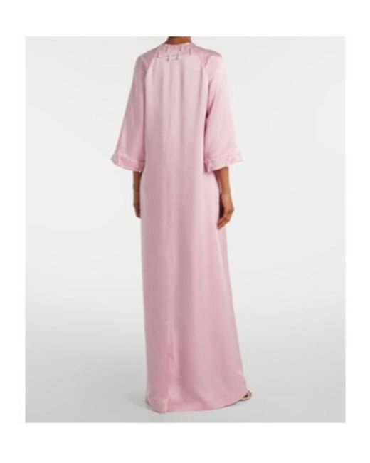 Emilia Wickstead Pink Arles Satin Gown