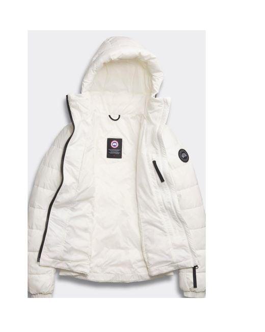 Canada Goose White Abbott Hoodie Label