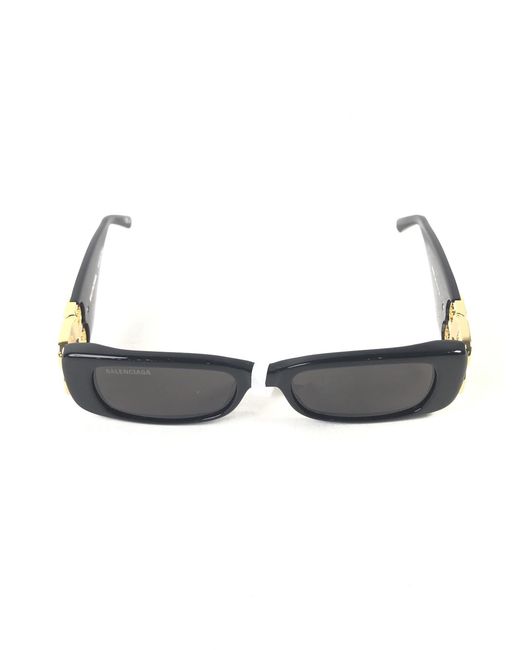 Balenciaga White Eyewear Dynasty Rectangular-Frame Sunglasses