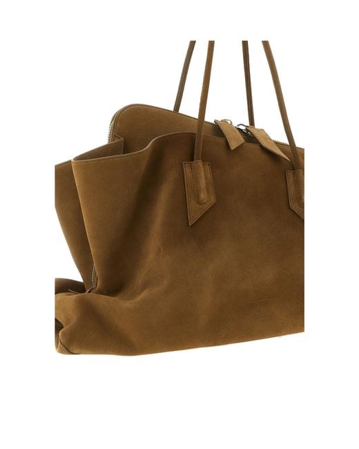 The Attico Brown Top-Handle Shoulder Bag