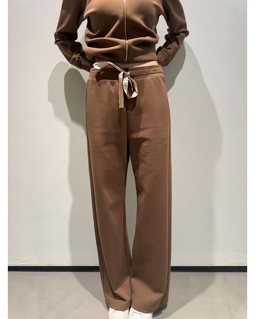 Max Mara Natural Elastic Waist Casual Pants