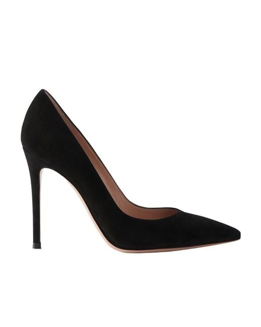 Gianvito Rossi Black Gianvito 105Mm Suede Pumps