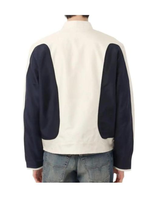 DIESEL Blue Wrd Panelled Zip-Up Jacket for men