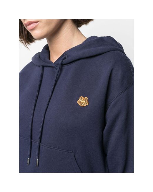KENZO Blue Tiger Crest Hoodie