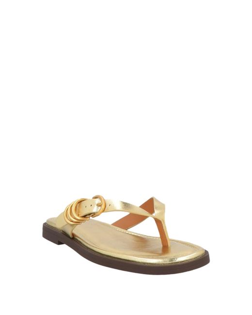 Rag & Bone Metallic Leather Flip-Flops