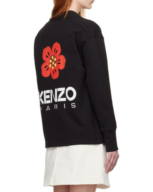 KENZO Black Boke Flower Buttoned Cardigan