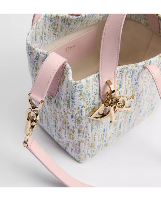 Dior Gray Small Toujours Vertical Tote Bag