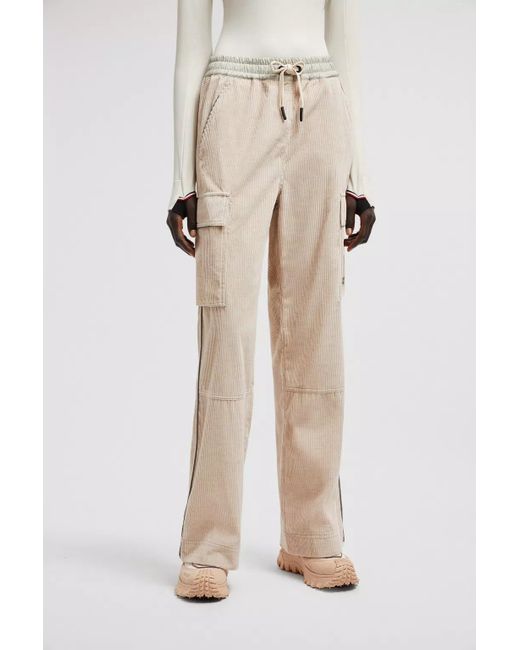 Moncler Natural Grenoble Corduroy Jogging Trousers
