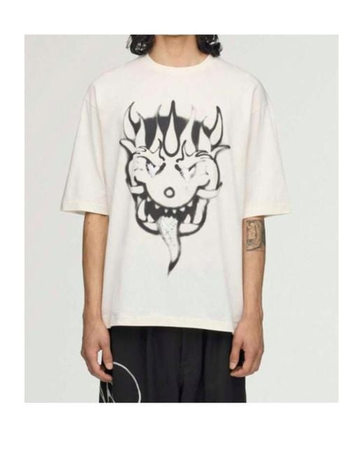 Y-3 White Chito Graphic Short-Sleeve T-Shirt for men