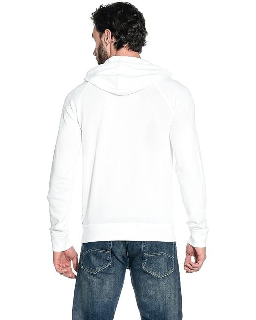 Armani Jeans White Printed Sweater for men