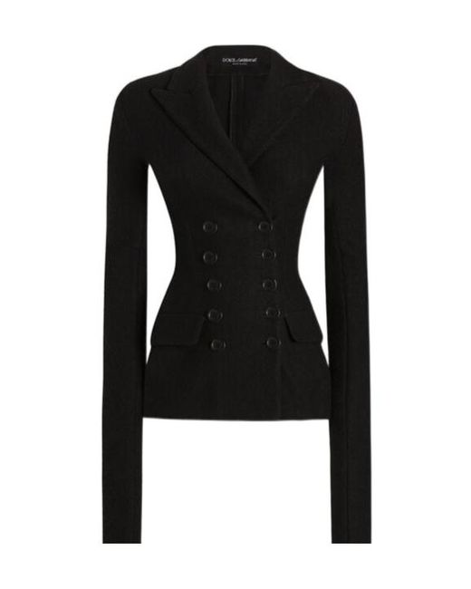 Dolce & Gabbana Black Double-Breasted Jacket