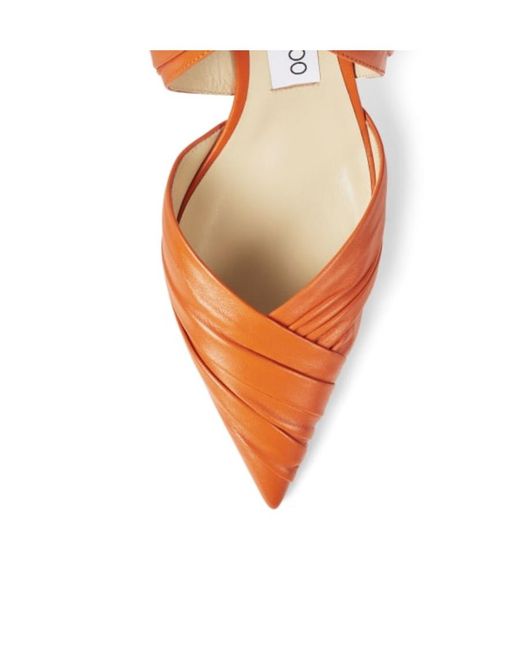 Jimmy Choo Brown Cusp High-Heeled Shoes