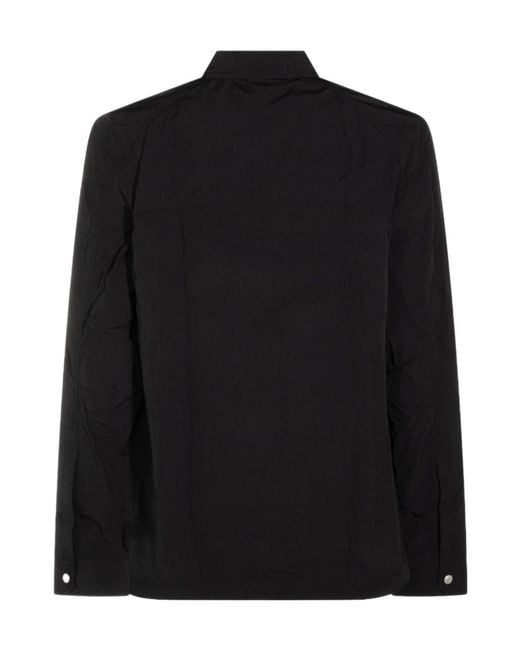 Thom Krom Black Patch-Pocket Shirt for men
