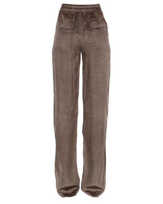 Rick Owens Brown Dietrich Drawstring Pants