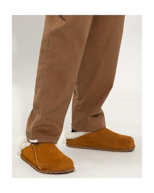 Birkenstock Brown Zermatt Premium Slippers for men