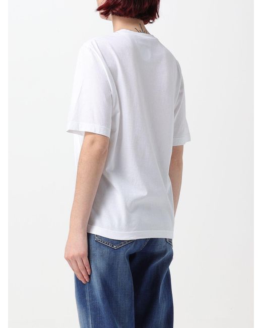 DSquared² White Logo Printed Crewneck T-Shirt