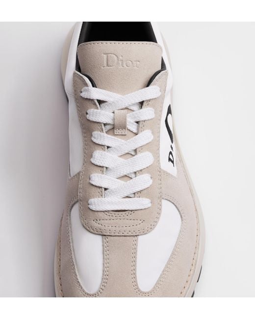 Dior White Homme Squash Low-Top Sneakers for men