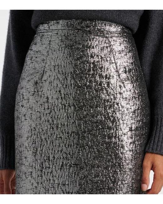 Emilia Wickstead Gray Lorelei Pencil Skirt